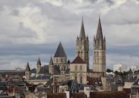 Abbaye, paysage, ville