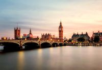 Big Ben, pont, fleuve