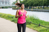 étudiant faisant un footing