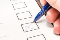 Liste à cocher Eléments d'un dossier de candidature