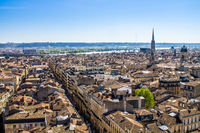 Bordeaux vue d'avion Logement étudiant à Bordeaux