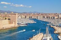 Paysage vieux port de Marseille Port, Marseille, Bateau, Mer, Fort